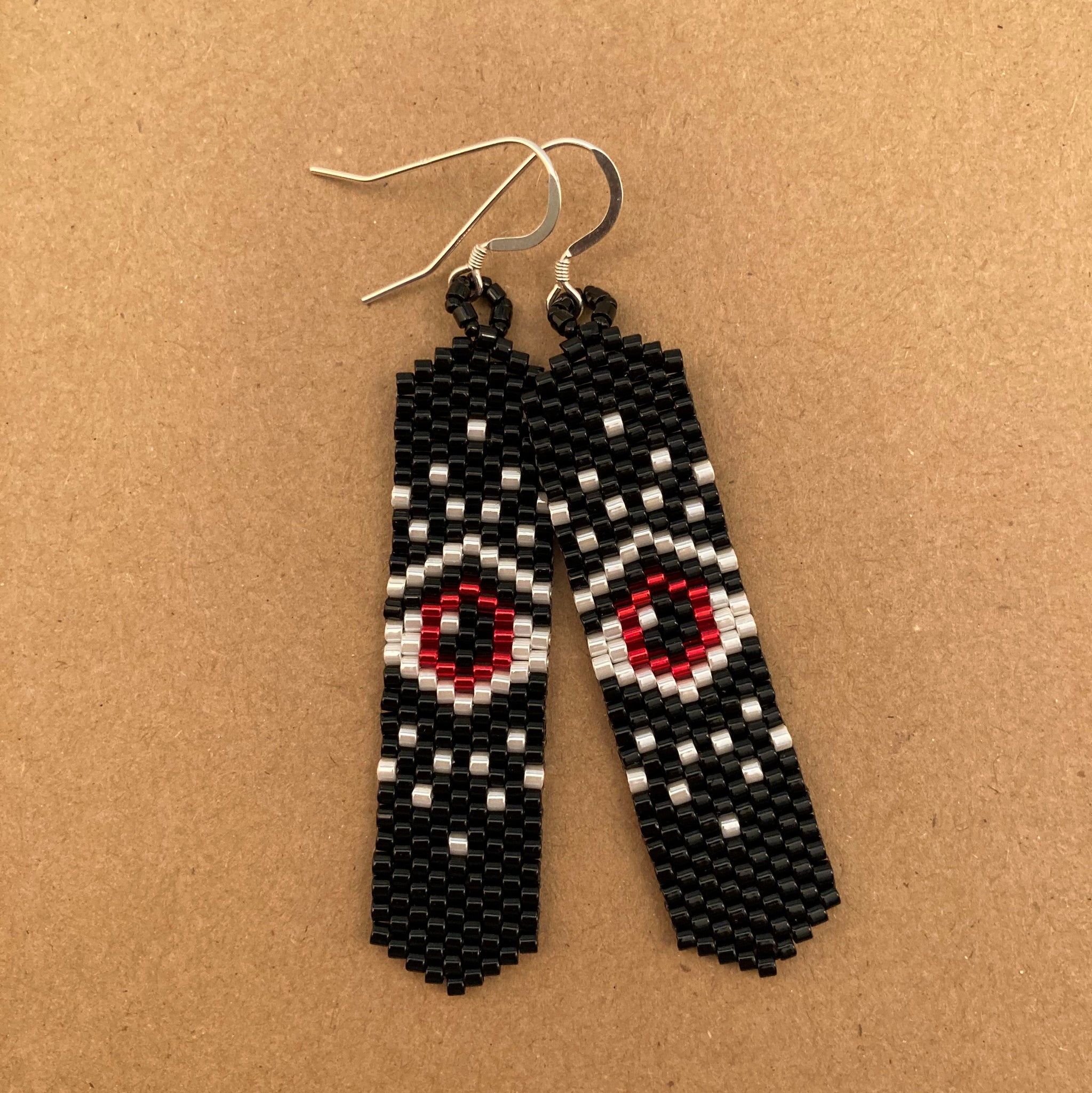 Evil Eye Earrings Beaded by the Beach