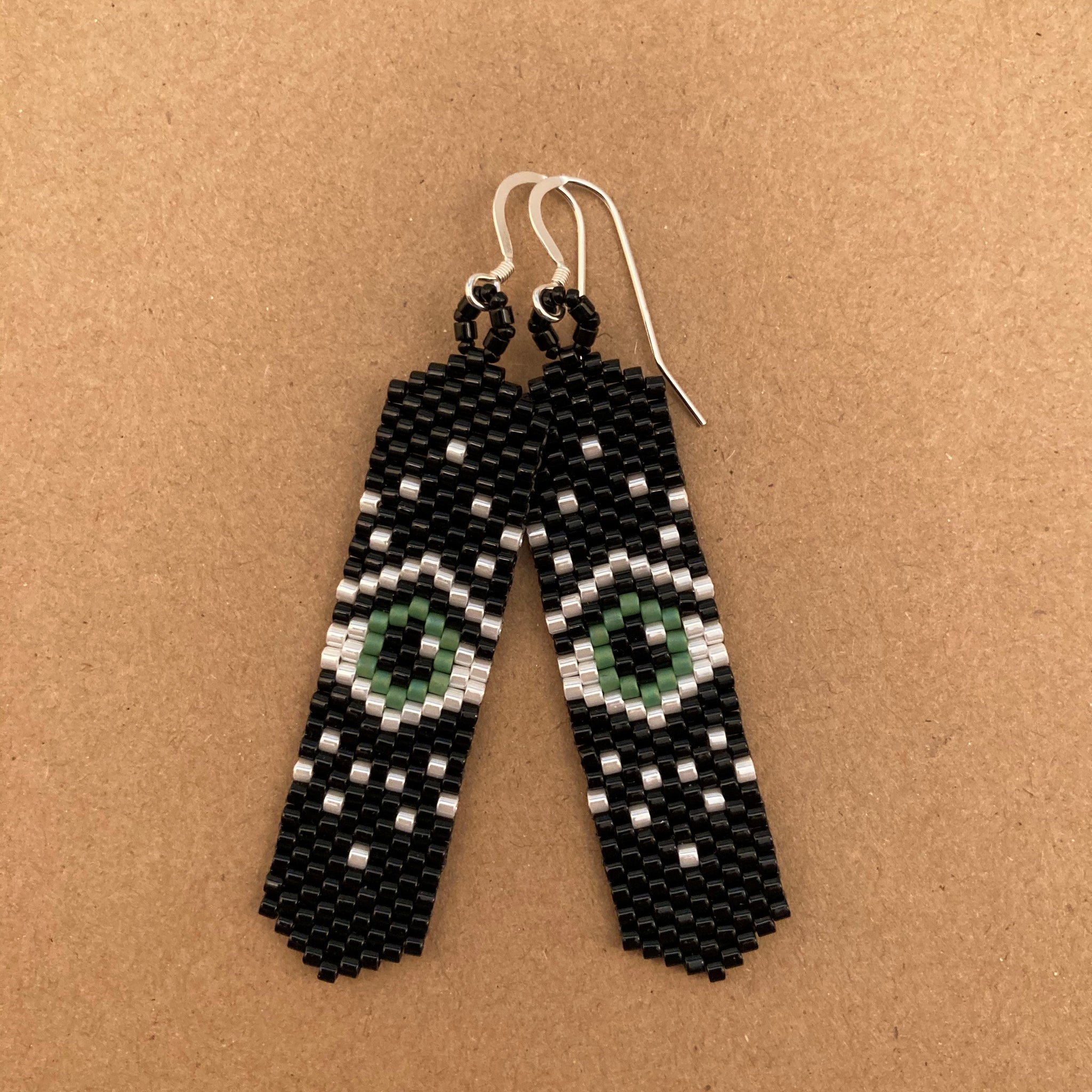 Evil Eye Earrings Beaded by the Beach
