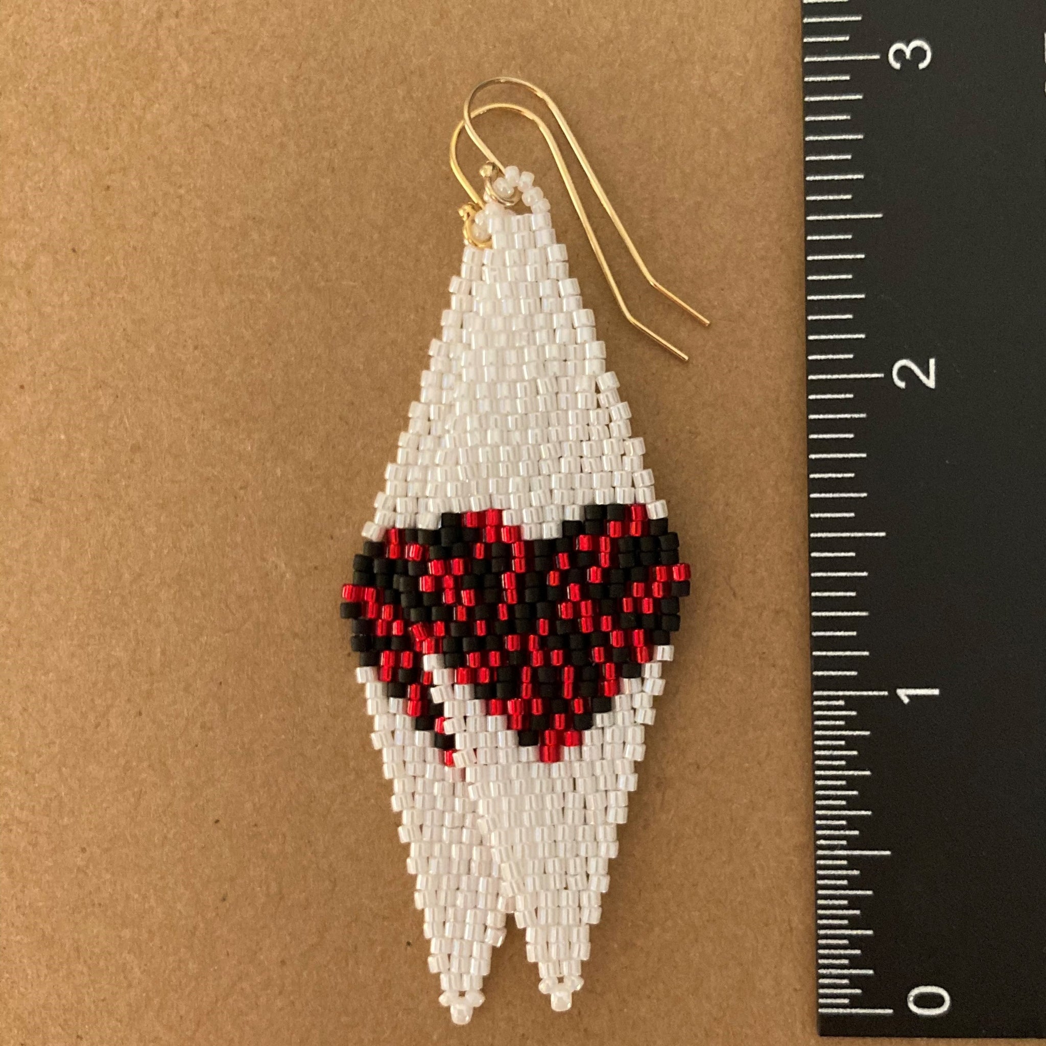 Rutgers Scarlet Knights Earrings in Red and Black Wild Hearts