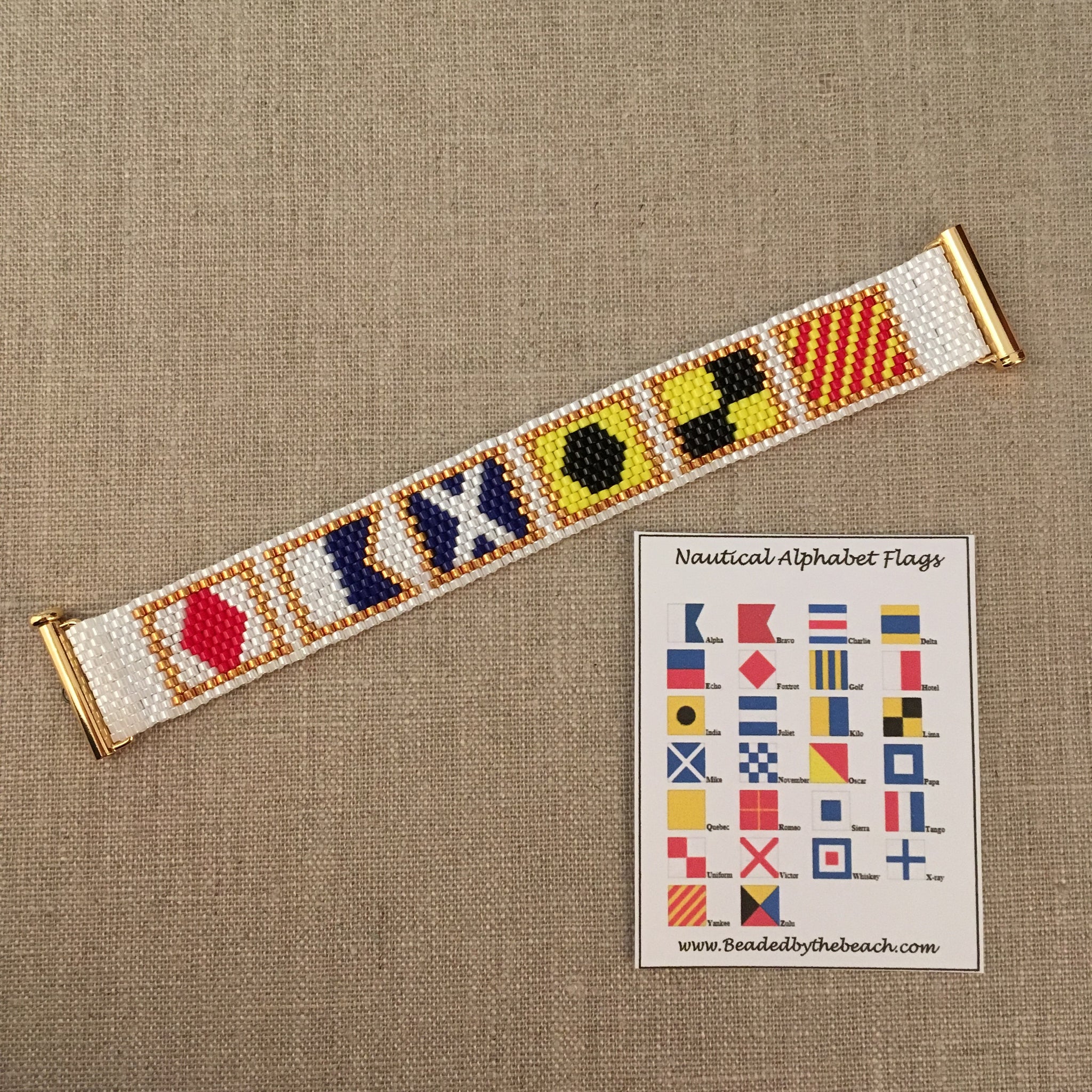 Nautical Alphabet Flag Bracelet FAMILY