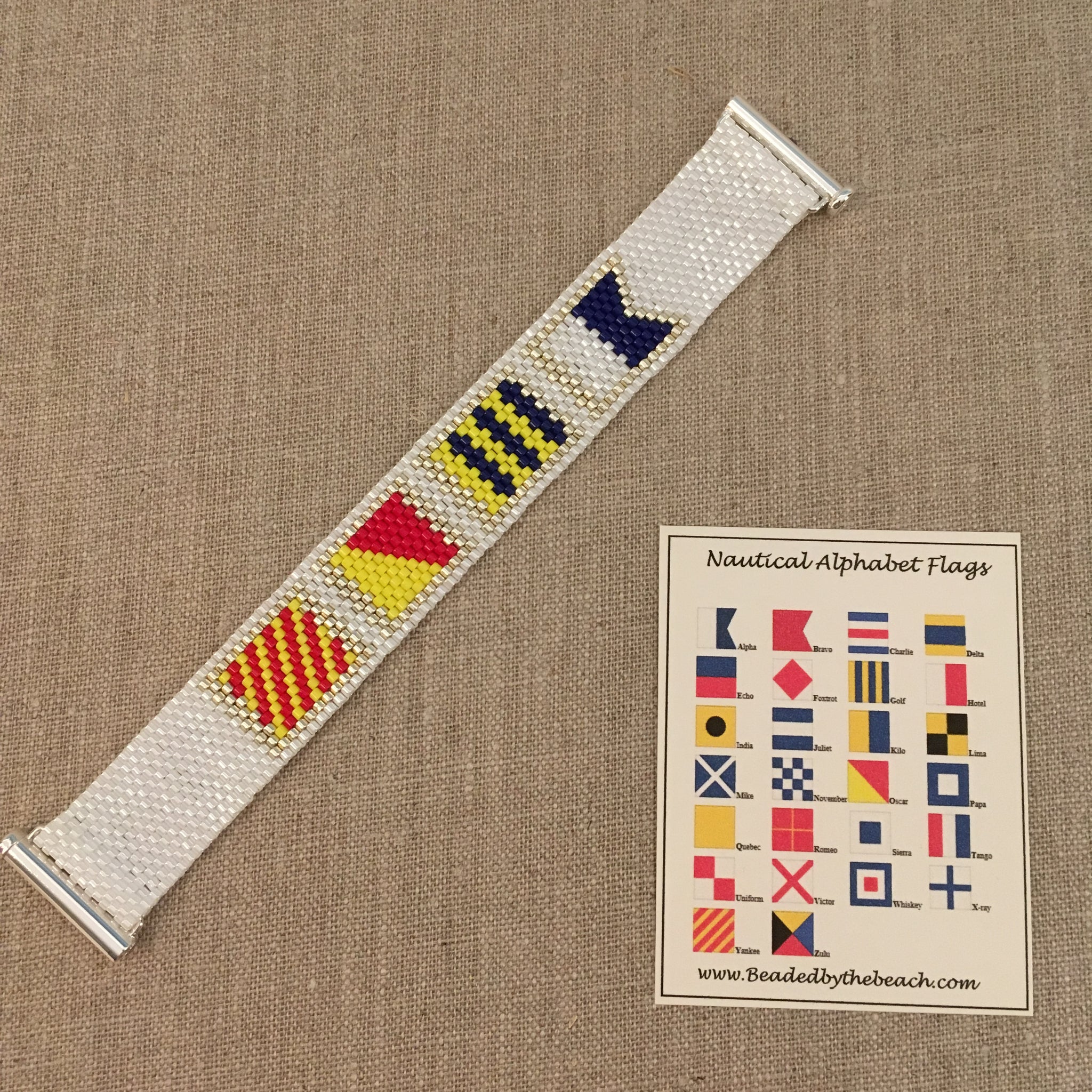Nautical Alphabet Flag Bracelet YOGA