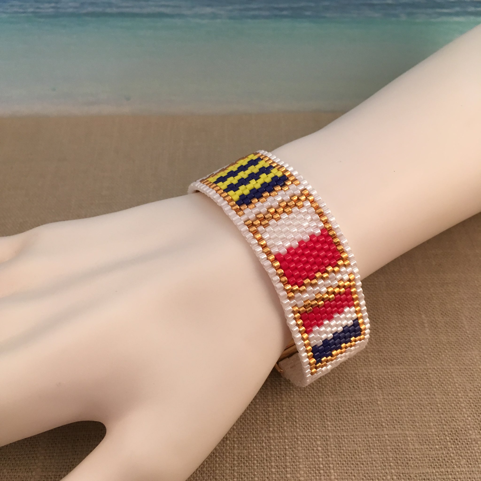 Nautical Alphabet Flag FIGHT Awareness Bracelet